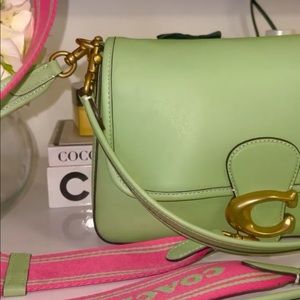 Coach soft tabby In pistachio